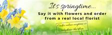 Spring flowers banner